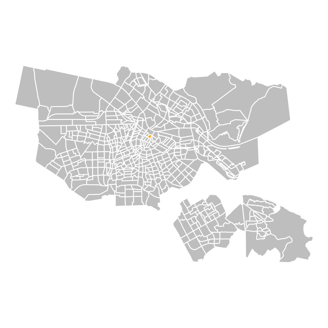 Locatie van buurt Kop Zeedijk in Amsterdam