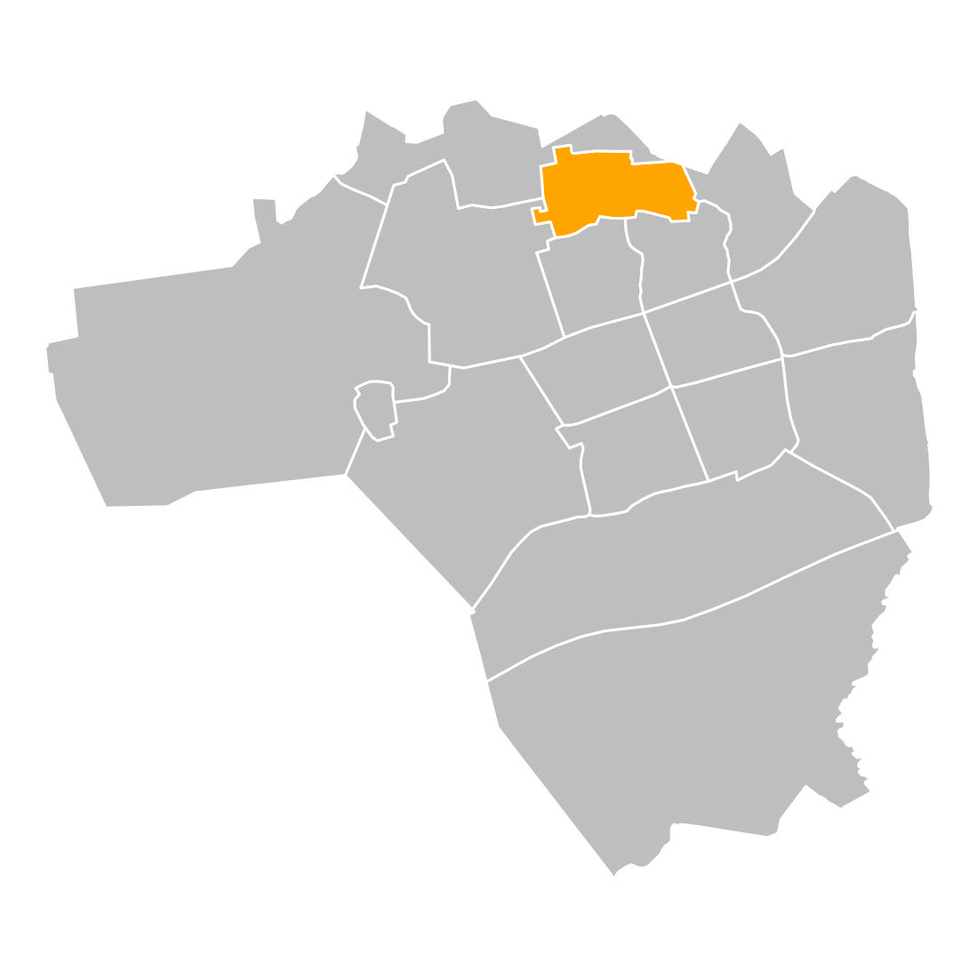 Locatie van buurt De Kelen in Veldhoven