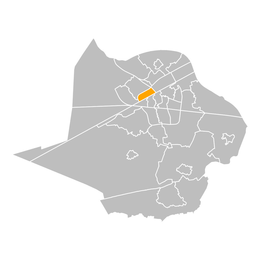 Locatie van buurt Centrum-Noord in Weert